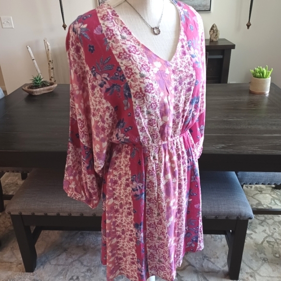 Andree by Unit Floral Mixed Print Babydoll Dress - Picture 3 of 11